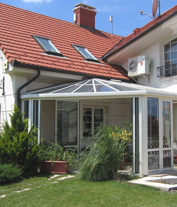 Conservatory and bifold doors
