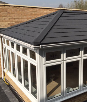 Tiled roof and roof line